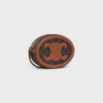 OVAL BAG CUIR TRIOMPHE IN TRIOMPHE CANVAS AND CALFSKIN TAN - Image 2